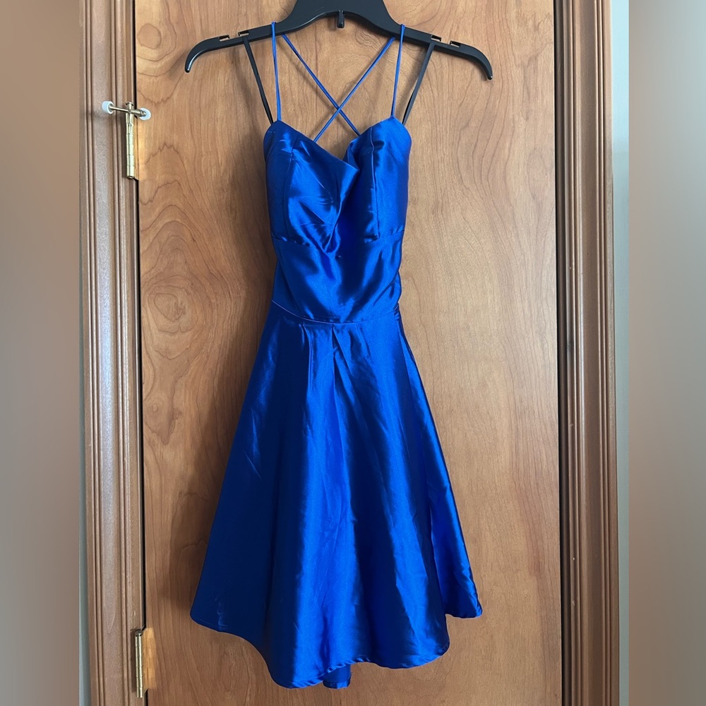 NWT - satin lace-up party dress. HoCo dress, but went with a different dress.